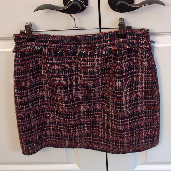 Court & Rowe Tweed Belle Noel Mini Skirt Plaid